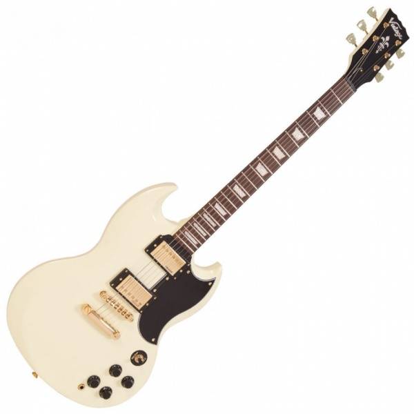 Vintage VS6VW El.gitar SG Reissued Vintage White